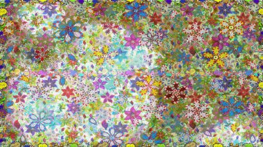 Kabile sanatı boho baskısı, klasik çiçek arkaplanı. Soyut etnik raster kusursuz desen. Arkaplan dokusu, duvar kağıdı, doğal renklerde çiçek teması.