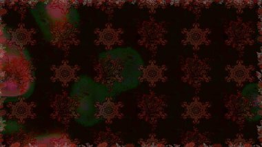 Siyah renkli çiçekler. Raster illüstrasyonunda kusursuz çiçek deseni.