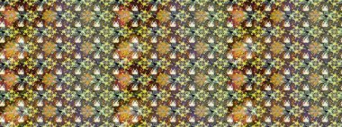 Kahverengi renkli çiçekler. Raster illüstrasyonunda çiçek deseni çizimi.