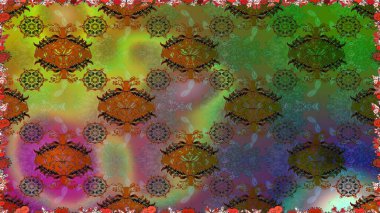 Moda baskısı. Suluboya desensiz çiçek buketi. Dekorasyon ve tasarım için güzel bir desen. Ton halinde. Çiçeğin suluboya çizimlerinin zarif deseni.