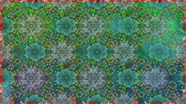 Raster illüstrasyonu. Güzel kumaş deseni. Küçük çiçekteki sevimli çiçek deseni. Güzel karalama çiçekleri olan kusursuz çiçek deseni..