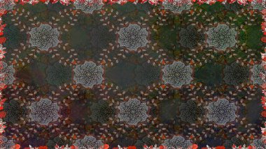 Kusursuz Vintage Çiçek Deseni. Raster Kalça dokusu deseni.