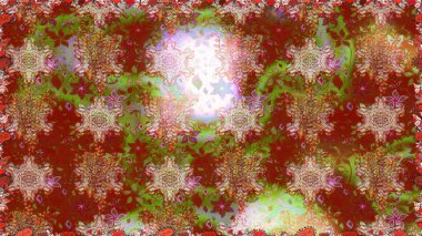 Kahverengi renkli çiçekler. Raster illüstrasyonunda kusursuz çiçek deseni.