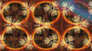 Raster illüstrasyonu. Robot resim. Küçük çiçekte sevimli çiçek deseni var..