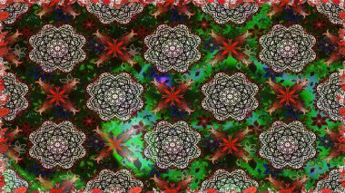 Gri renkli çiçekler. Renkli Bahar Temalı, pürüzsüz bir arka plan. Çiçekli, suluboya desenli kusursuz çiçek deseni. Düz Çiçek Elementleri Tasarım Raster illüstrasyonu.