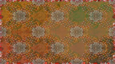 Ethnic Mandala ornament. Can be used for textile, greeting card, coloring book, phone case print. Indian floral paisley medallion pattern. Raster Henna tattoo style.