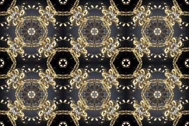 El çizimi Noel Raster illüstrasyonu. Kar Taneleri Karalamaları. Yeni Yıl Dekoratif Kar Taneleri Arkaplanı.