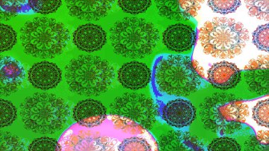 Raster illüstrasyonu. Raster çiçekleri klasik tarzda çizilmiş. Çiçekli yumuşak bir eskiz şekli. Yumuşak, yeşil renkte bahar çiçekleri.