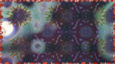 Çiçek arkaplan. Raster illüstrasyonu. Renkli, pürüzsüz desen. Gri renkli şirin tekstil tarzında. Çiçek duvar kağıdı.