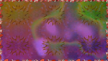 El çizimi dikişsiz sonbahar çiçekleri deseni. Renkli, mor, pürüzsüz desen. Mor renkli çiçekler. Tekstil ve kapak tasarımı için mükemmel. Doodle tarzı.