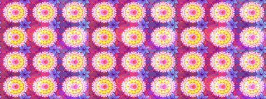 Raster illüstrasyonundaki çiçek desenli çizim. Pembe renkte çiçekler.