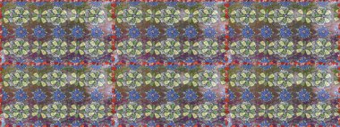 Raster düz çiçekleri pürüzsüz desen. Hediye ambalaj kağıdı, tebrik kartları, posterler ve pankart tasarımı. Gri renkli çiçekler.