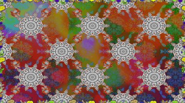 Kusursuz Tony kumaş deseni. Küçük çiçekteki sevimli çiçek deseni. Modaya uygun kumaş deseni. Raster illüstrasyonu.