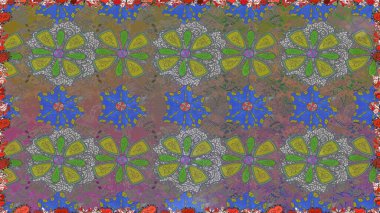 Hediye ambalaj kağıdı, tebrik kartları, posterler ve pankart tasarımı. Gri renkli çiçekler. Raster düz çiçekleri pürüzsüz desen.