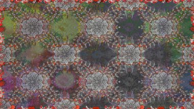 Vintage çiçekli desen. Yumuşak döşeme. Raster frourish doku. Kaydırma, tekstil, duvar kağıdı için sorunsuz çiçek background. Yumuşak pamuklu tasarım.