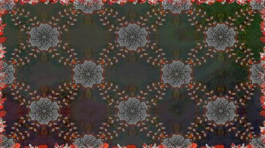 Küçük çiçekli basit, dikişsiz desen. Moda baskısı, albüm, ambalaj kağıdı ve duvar kağıdı için zarif dekoratif süslemeler. Gri renkli şirin çiçekler. Raster illüstrasyonu.