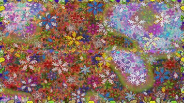 Suluboya çiçek elemanları büyük kümesi. Raster sevimli suluboya Dikişsiz çiçek deseni. Kartlar, davetiyeler, tarih kartları ve daha birçok tasarruf için kullanılabilir.