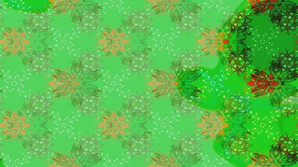 Çiçekler suluboya eskiz deseni. Raster Stili kumaş deseni.