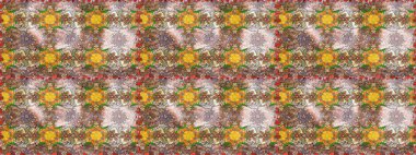 Tarafsız renklerde çiçekler. Raster düz çiçek çizim deseni. Tasarım hediye paketi, tebrik kartları, posterler ve afiş tasarımı.