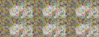 Tarafsız renklerde çiçekler. Hediye ambalaj kağıdı, tebrik kartları, posterler ve pankart tasarımı. Raster düz çiçekleri pürüzsüz desen.