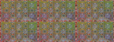 Raster illüstrasyonu. Renkli, pürüzsüz desen. Gri renkli şirin tekstil tarzında. Çiçek duvar kâğıdı. Çiçek arka planı.