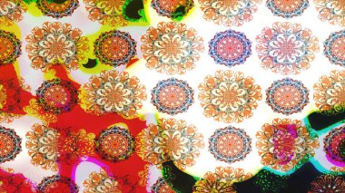 Çiçekli, yapraklı, çiçek desenli eskiz. El çizimi. Raster illüstrasyonu.