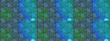 Raster illüstrasyonu. Anti-stres için soyut örnek sayfası. Mavi renklerde.