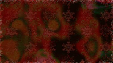 Raster deseni. Küçük çiçekteki sevimli çiçek deseni. Kahverengi renkte yaz çiçekleri. Raster illüstrasyonu.