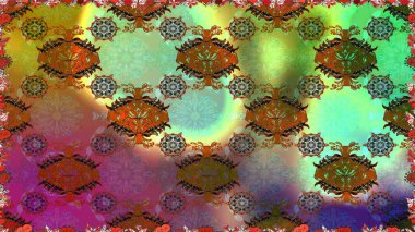 Suluboya etkisi. Raster deseni. Organik elementler. Botanik kusursuz desen.