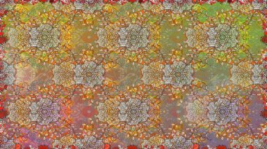 Organik elementler. Raster deseni. Botanik kusursuz desen. Suluboya etkisi.