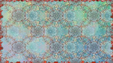 Modern gelişim, nötr raster arka plan duvar kâğıdı çizgisi, klasik desenli desenli çiçekler, çiçekli süsler. Çiçekli el, pürüzsüz desen..