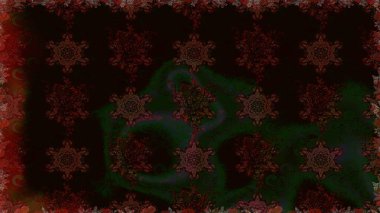 Botanik kusursuz desen. Raster deseni. Suluboya etkisi. Organik elementler.