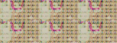 Robot resim. Tarafsız renklerde çiçekler. Şirin çiçek elementleri. Raster illüstrasyonu.