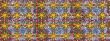 Çiçeksiz desenli arka plan. Gömlek baskısı için çiçek boyası. Kahverengi renkte çiçekler.