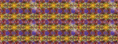 Küçük çiçekli basit bir çiçek çizimi. Kahverengi renkte sevimli çiçekler. Moda baskısı, albüm, ambalaj kağıdı ve duvar kağıdı için zarif dekoratif süslemeler. Raster illüstrasyonu.