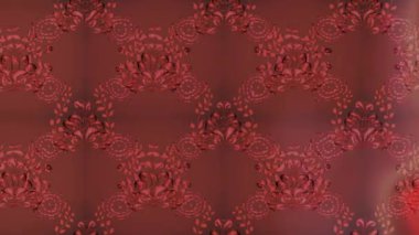 Renkli unsurlarla hareketli arka plan görüntüleri. Çiçekler. Eski model. Bayrak tarzı. Video kaydı. Şablon. Döngü. Kusursuz..