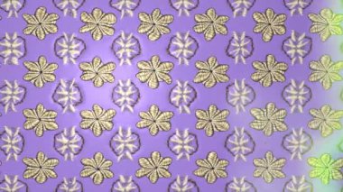 Renkli unsurlarla hareketli arka plan görüntüleri. Çiçekler. Eski model. Bayrak tarzı. Video kaydı. Şablon. Döngü. Kusursuz..