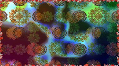 Kahverengi renkli çiçekler. Yumuşak, bahar çiçekli arka plan. Raster çiçek desenli ve çiçekli..