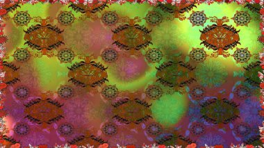 Raster - stok. Vadinin çiçekleri kahverengi renklerde. Kusursuz bir arka plan modeli. Suluboya, elle çizilmiş.