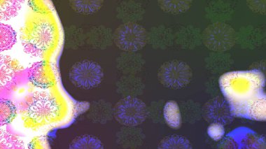 Soyut süper sevimli ve ilginç bir resim.