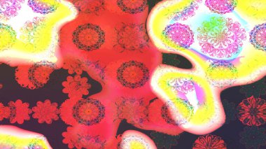 Soyut süper sevimli ve ilginç bir resim.