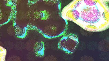 Soyut süper sevimli ve ilginç bir resim.