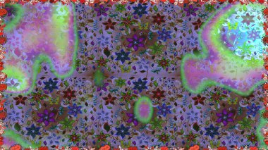 Güzel kumaş deseni. Güzel karalama çiçekleri olan kusursuz çiçek desenleri. Küçük çiçekteki sevimli çiçek deseni. Raster illüstrasyonu.