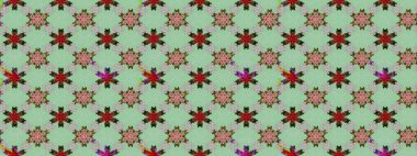 Güzel kumaş deseni. Raster illüstrasyonu. Çiçekler, dallar, bitkiler ve çiçekler. El çizimi.