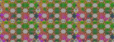 Kahverengi renklerde. 3 boyutlu çiçekler, pürüzsüz. Raster illüstrasyonu.