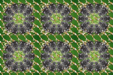 Kış sembolü, Mutlu Noeller, Mutlu yıllar 2019. Raster altın desenli gri, yeşil ve kahverengi renkler. Altın kar taneleri basit, pürüzsüz desen. Soyut duvar kağıdı, ambalaj dekorasyonu