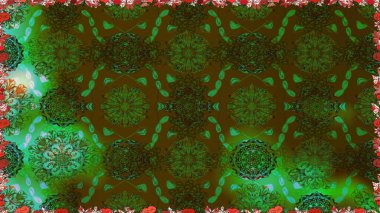 Raster stili kumaş deseni. Çiçekler suluboya desensiz.