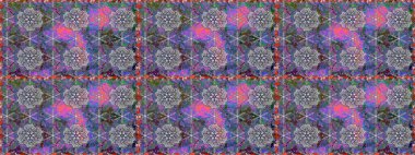 Düz Çiçek Elementleri Tasarımı. Sevimli çiçek raster deseni. Gri renkli çiçekler. Renkli Yaz Temalı Kusursuz Arkaplan.