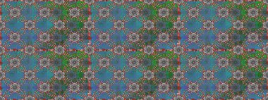 Blossoming background for printing on fabric, wallpaper and paper. Bright bouquets on a fashion grunge background. Cute seamless pattern with a small flower in a vintage style. Raster illustration.