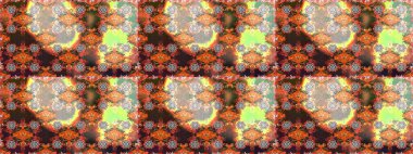 Çiçekli karalama şeklinde Raster çiçek deseni. Nazikçe, güzel çiçek arkaplanı. Kahverengi renkte çiçekler.